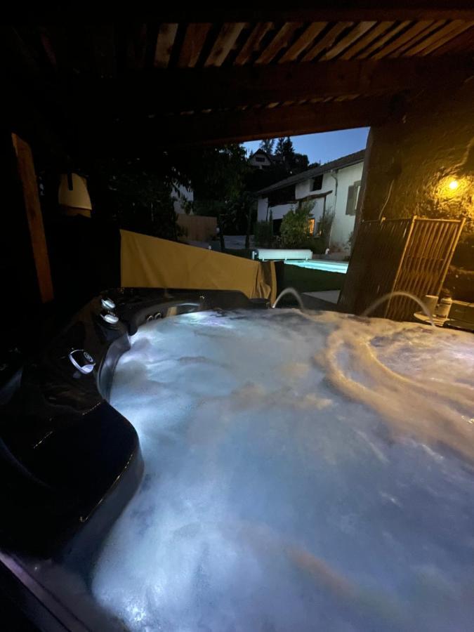 La Cabane Du 375, Piscine Clim,Jacuzzi Et Insolite Saint-Jean-de-Moirans Exterior foto